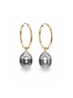 Boucles d'oreilles créoles Ninaea Moea Perles - 2