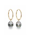 Boucles d'oreilles créoles Ninaea Moea Perles - 2