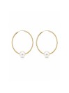 Boucles d'oreilles créoles Akoya Ho Moea Perles - 1