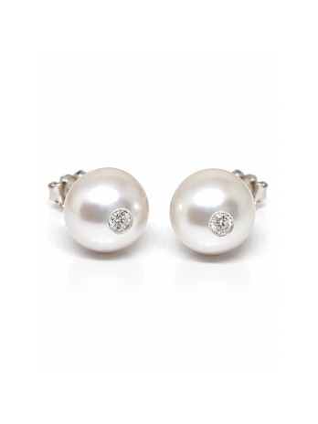 Boucles d'oreilles Ave perles Akoya AAA Moea Perles - 2