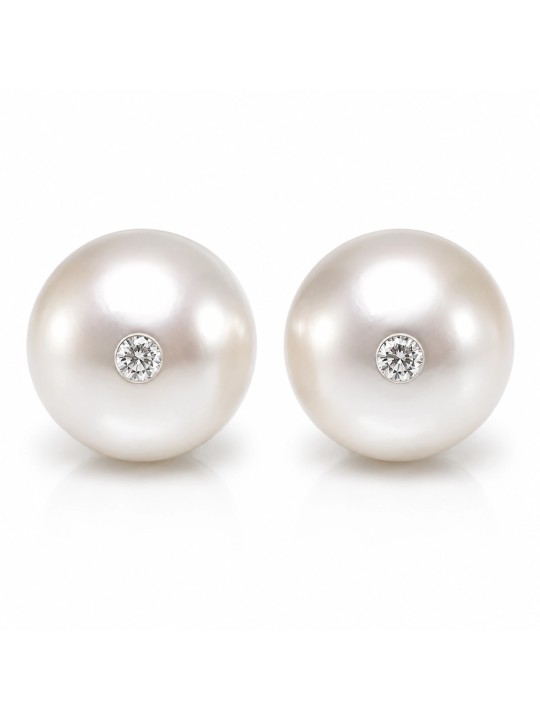 Boucles d'oreilles Ave perles Akoya AAA Moea Perles - 1