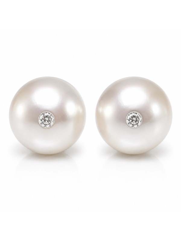 Boucles d'oreilles Ave perles Akoya AAA Moea Perles - 1
