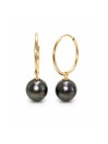 Boucles d'oreilles créoles Nina Moea Perles - 1