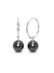 Boucles d'oreilles créoles Nina Moea Perles - 2