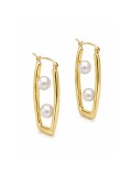 Boucles d'oreilles Ave 6-7mm perles Akoya