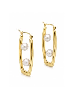 Boucles d'oreilles Ave 6-7mm perles Akoya Moea Perles - 1