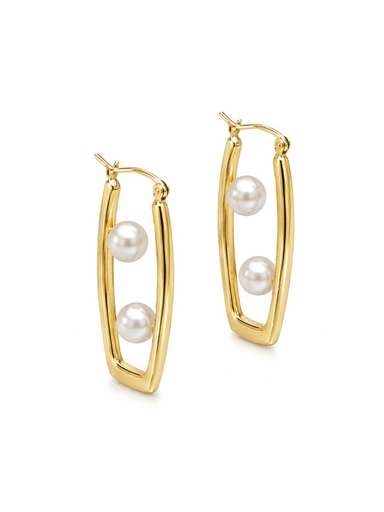 Boucles d'oreilles Ave 6-7mm perles Akoya Moea Perles - 1