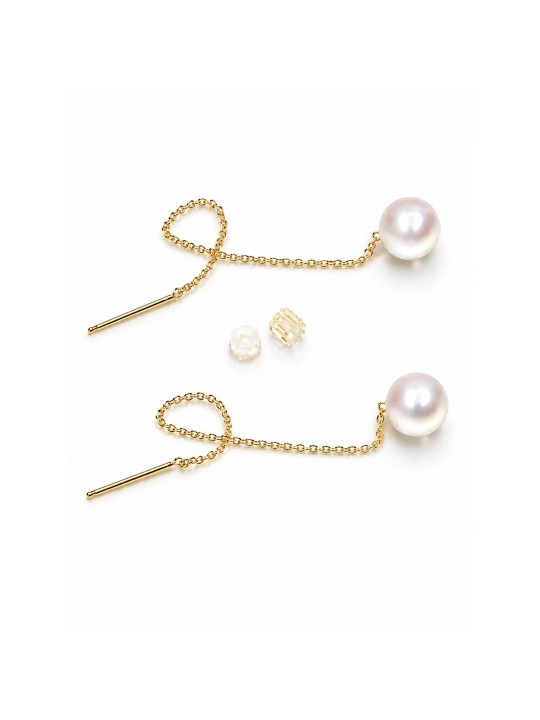 Boucles d'oreilles Avea perles Akoya AAA Moea Perles - 3