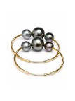 Boucles d'oreilles créoles Ni Moea Perles - 3