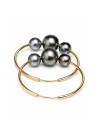 Boucles d'oreilles créoles Ni Moea Perles - 3