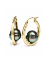 Boucles d'oreilles créoles Nina Moea Perles - 2
