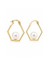 Boucles d'oreilles octogonale Akoya Hogi - 1