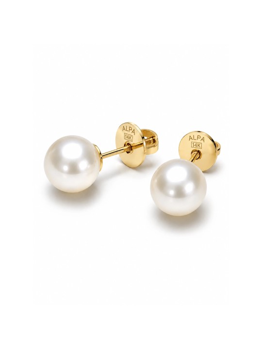 Clous d'oreilles Nah Moea Perles - 1