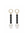 Boucles d'oreilles Avio perles Akoya et saphir Moea Perles - 1