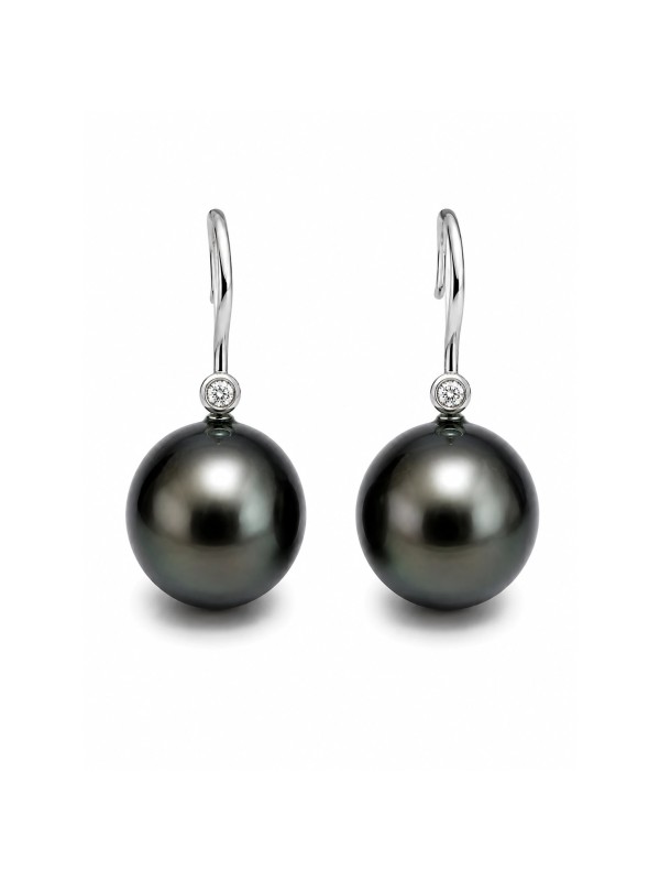 Boucles d'oreilles Anua 10-12mm perle de Tahiti - 1