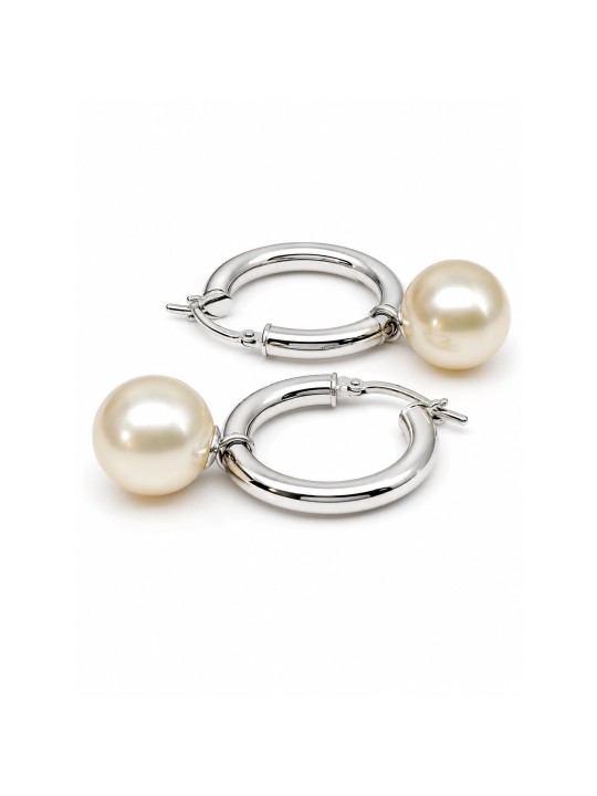 Boucles d'oreilles créoles Faana Moea Perles - 3