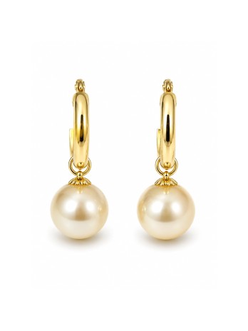 Boucles d'oreilles créoles Faana Moea Perles - 1