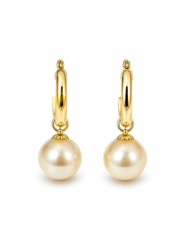 Boucles d'oreilles créoles Faana Moea Perles - 1
