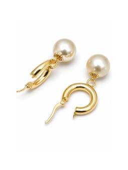 Boucles d'oreilles créoles Faana Moea Perles - 2