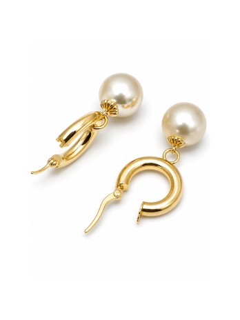 Boucles d'oreilles créoles Faana Moea Perles - 2