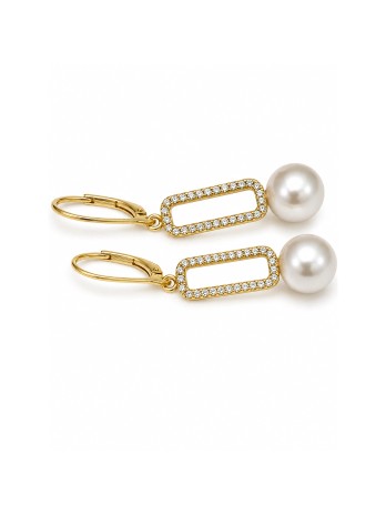 Boucles d'oreilles Reva perle Akoya et diamants Moea Perles - 2