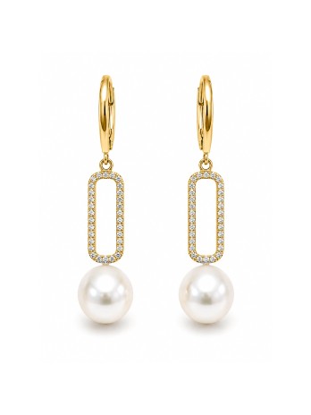Boucles d'oreilles Reva perle Akoya et diamants Moea Perles - 1