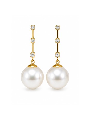 Boucles d'oreilles Fenu perles d'Australie Moea Perles - 1
