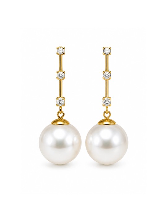 Boucles d'oreilles Fenu perles d'Australie Moea Perles - 1
