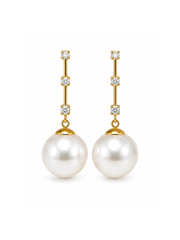 Boucles d'oreilles Fenu perles d'Australie Moea Perles - 1