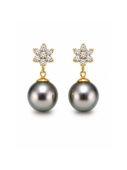 Boucles d'oreilles Reva perle de Tahiti Moea Perles - 1