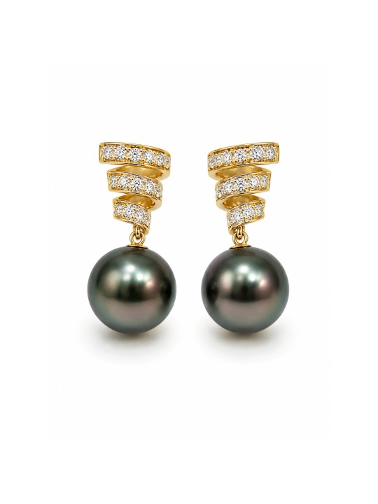 Boucles d'oreilles Fara perle de Tahiti Moea Perles - 1