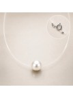 Collier câble nylon Moea perle Akoya -1