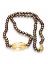 Collier perle Akoya et Citrine Moea Perles - 1