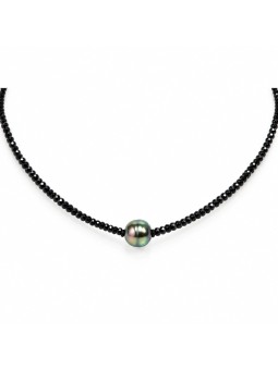 Collier perle tahiti et saphir Moea Perles - 2