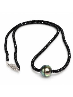 Collier perle tahiti et saphir Moea Perles - 1