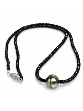 Collier perle tahiti et saphir Moea Perles - 1