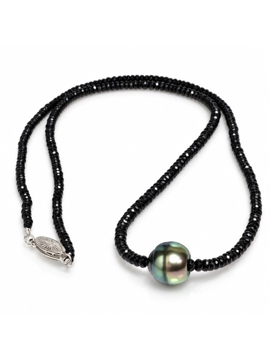 Collier perle tahiti et saphir Moea Perles - 1