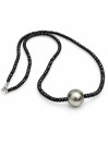 Collier perle tahiti ronde et saphir Moea Perles - 2