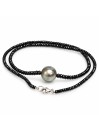 Collier perle tahiti ronde et saphir Moea Perles - 3