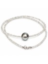 Collier perle de Tahiti et diamants bruts Moea Perles - 2