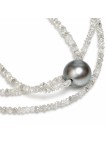 Collier perle de Tahiti et diamants bruts Moea Perles - 3