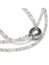 Collier perle de Tahiti et diamants bruts Moea Perles - 3