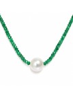 Collier perle australie et émeraude Moea Perles - 1