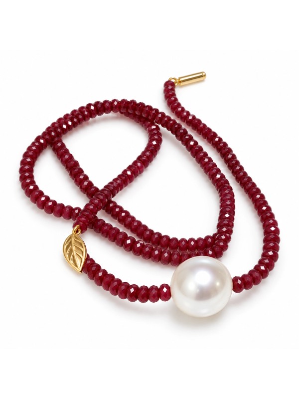 Collier perle australie et émeraude Moea Perles - 2