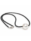 Collier perle australie et diamants noir Moea Perles - 3