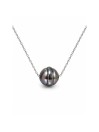 Collier or Mo perles de tahiti cerclée Moea Perles - 2