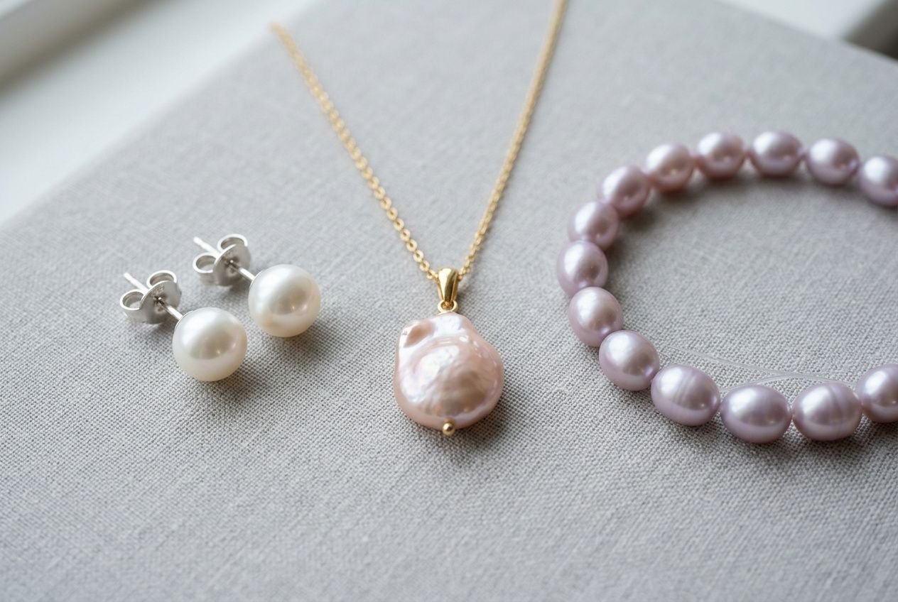 Bijoux artisanaux en perles d'eau douce