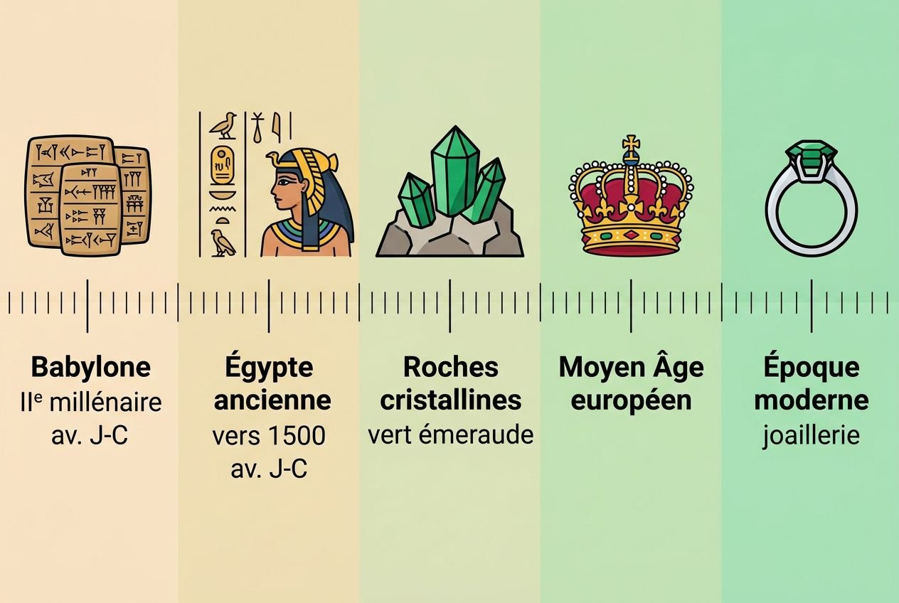 Chronologie historique de l'émeraude