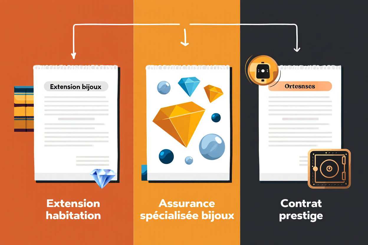Comparaison des options de contrats d'assurance bijoux