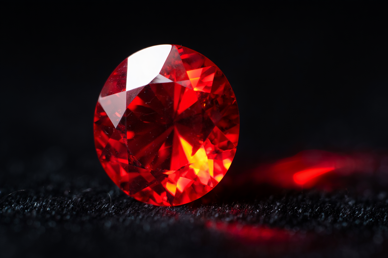 Rubis taillé facettes